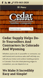 Mobile Screenshot of cedarsupply.com